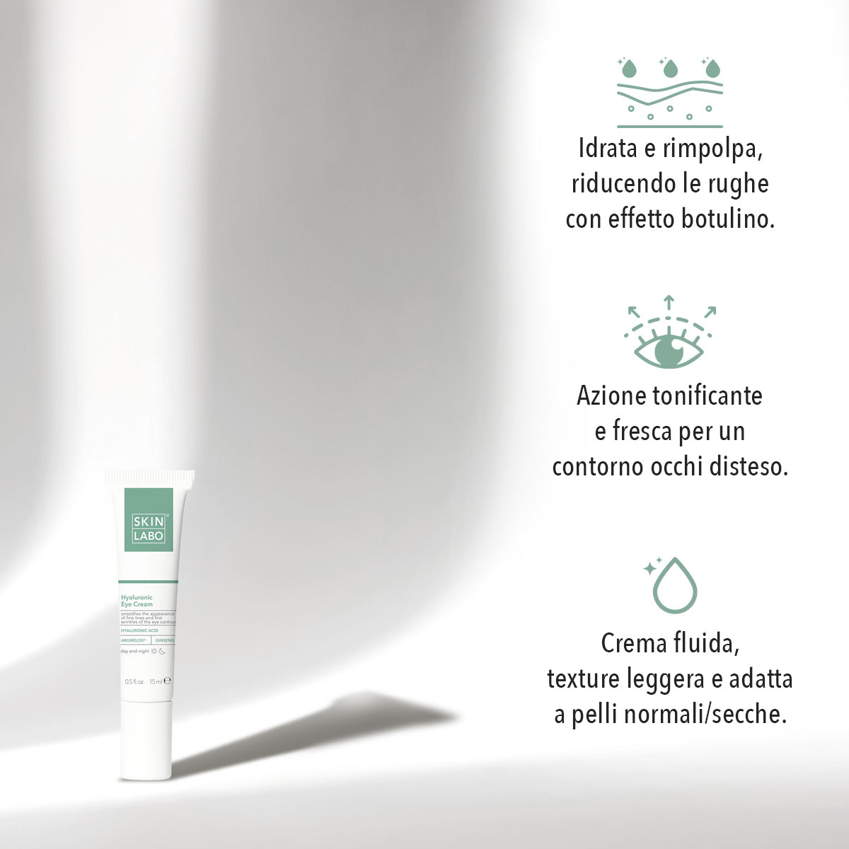 CREME CONTORNO DOS OLHOS COM ÁCIDO HIALURÓNICO