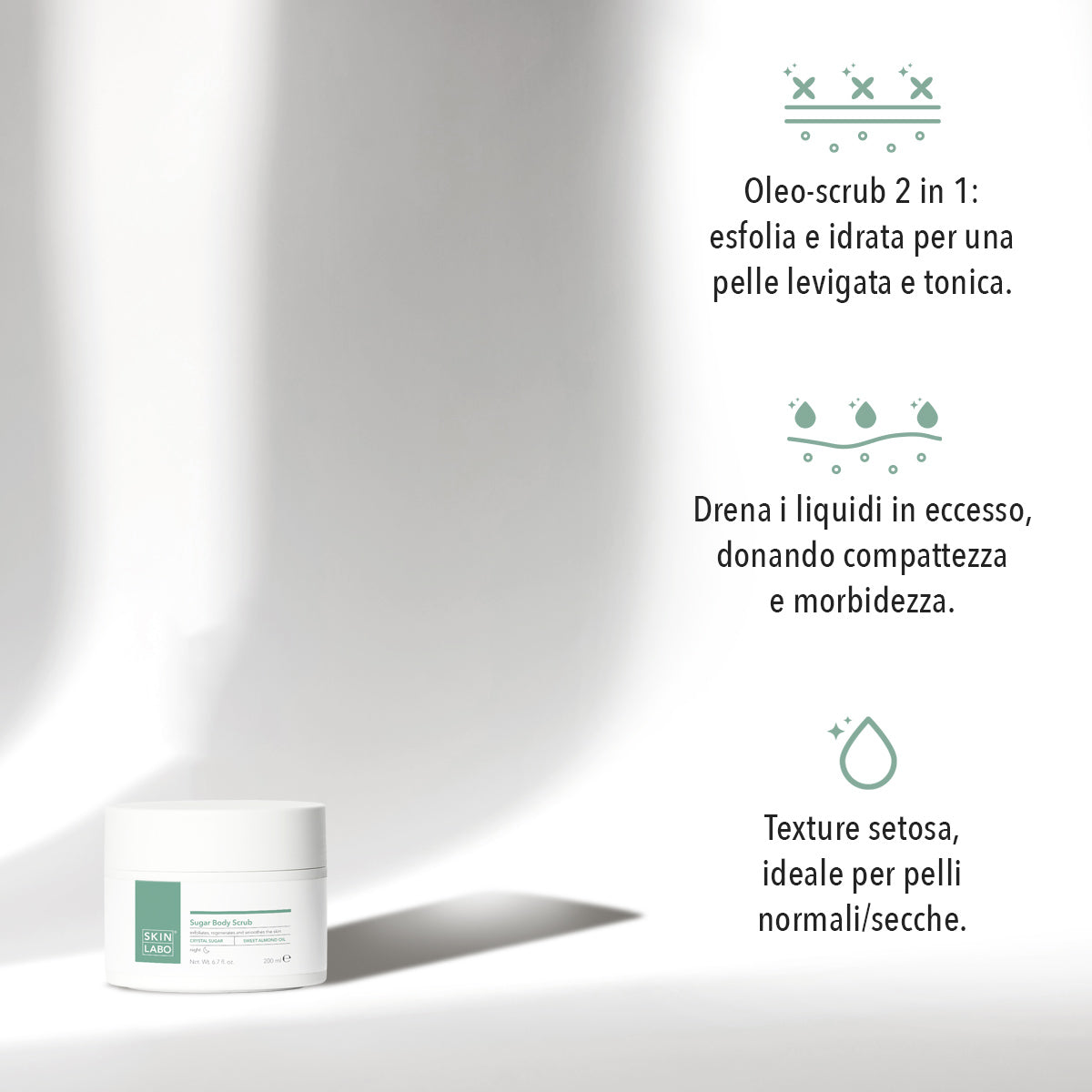 ESFOLIANTE CORPORAL DE AÇÚCAR