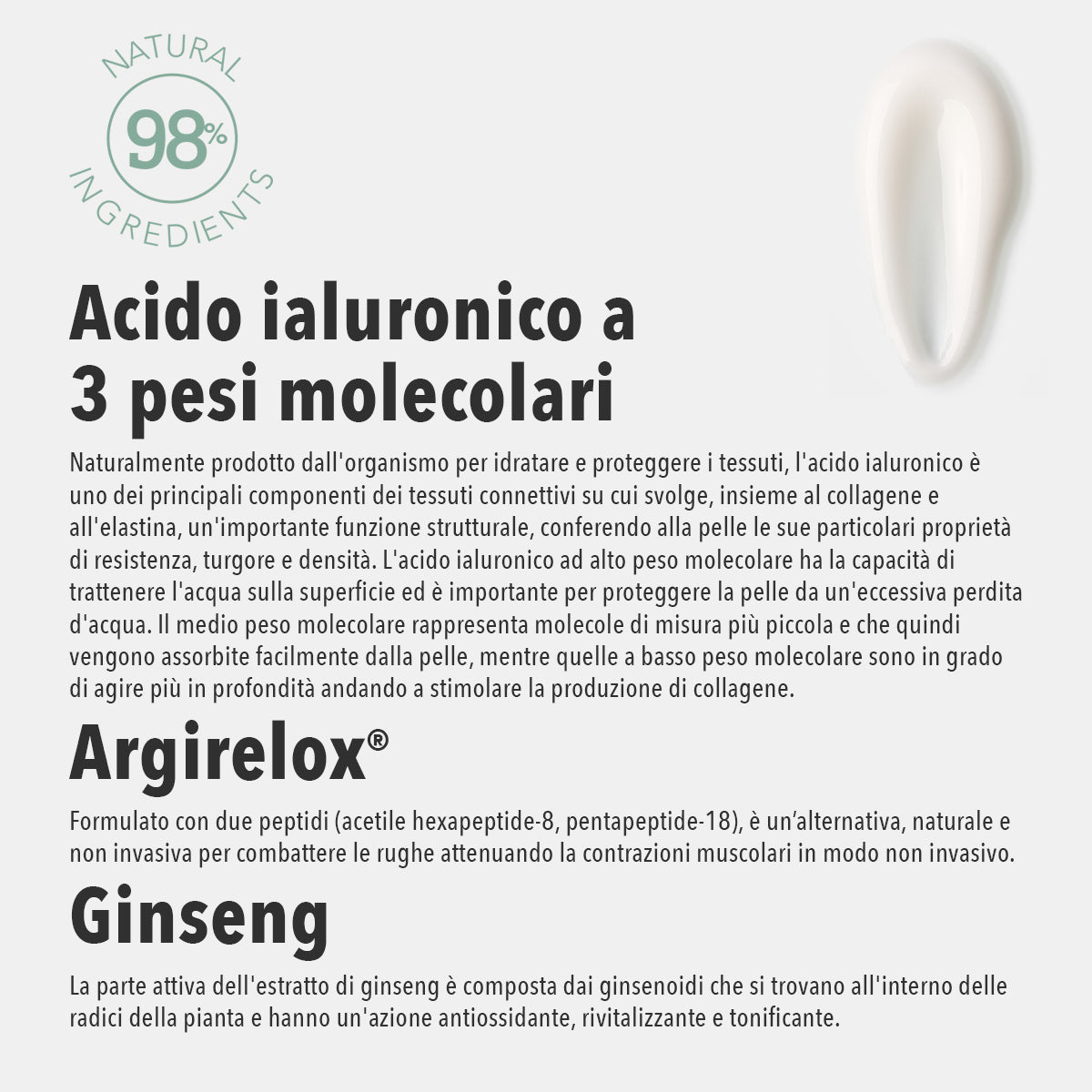 CREME CONTORNO DOS OLHOS COM ÁCIDO HIALURÓNICO