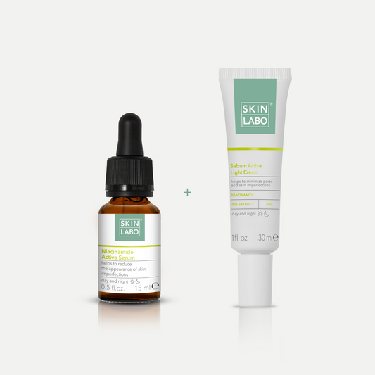 Sérum Ativo de Niacinamida+ Creme Leve Ativo Anti-oleosidade