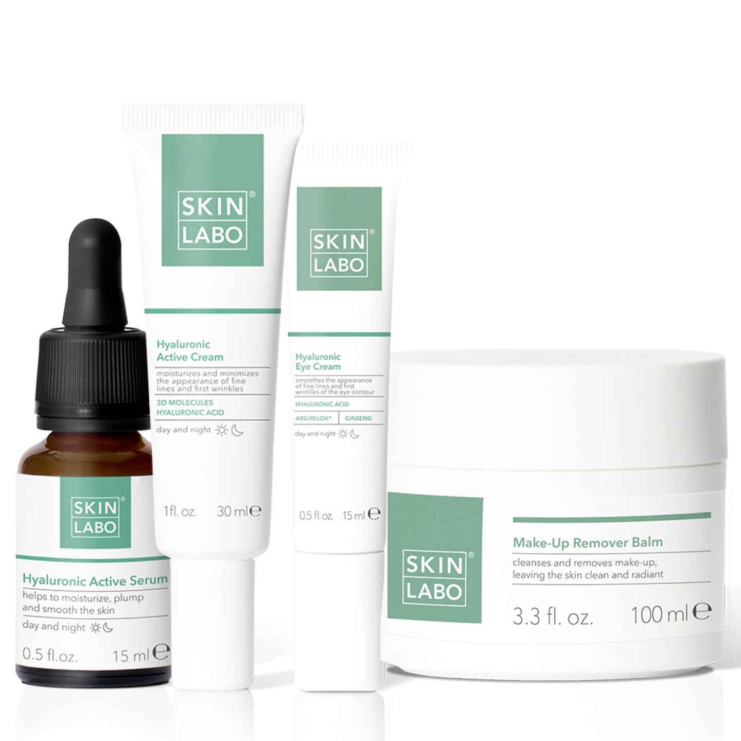Rotina 4 Produtos: Sérum + Creme + Contorno de Olhos + Bálsamo Desmaquilhante