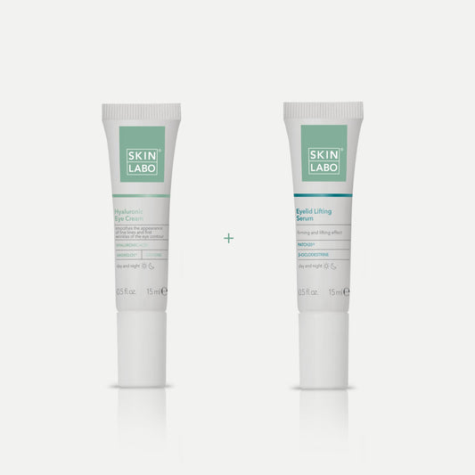 2 PRODUTOS: CREME HIALURÓNICO PARA OS OLHOS+ SÉRUM LIFTING DE PÁLPEBRAS