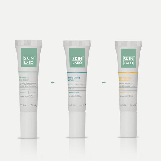 3 PRODUTOS: CREME HIALURÓNICO PARA OS OLHOS+ CREMA RECOVERY BOLSAS Y OLHEIRAS + SÉRUM LIFTING DE PÁLPEBRAS
